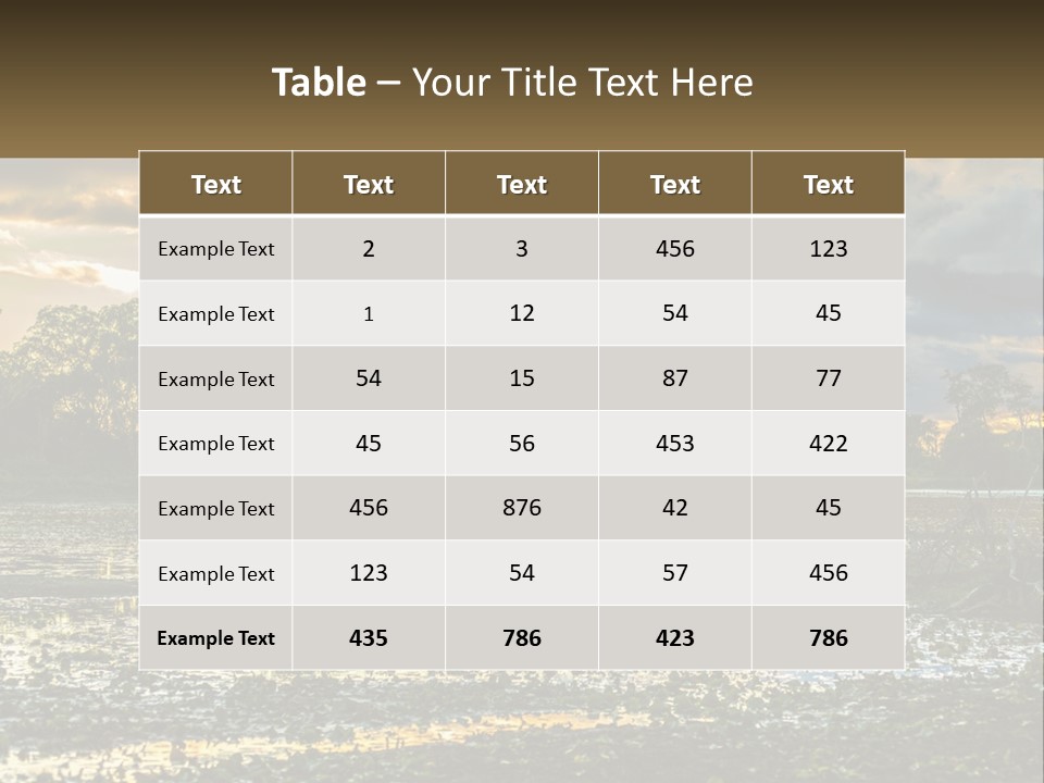 Garden Park Ownership PowerPoint Template
