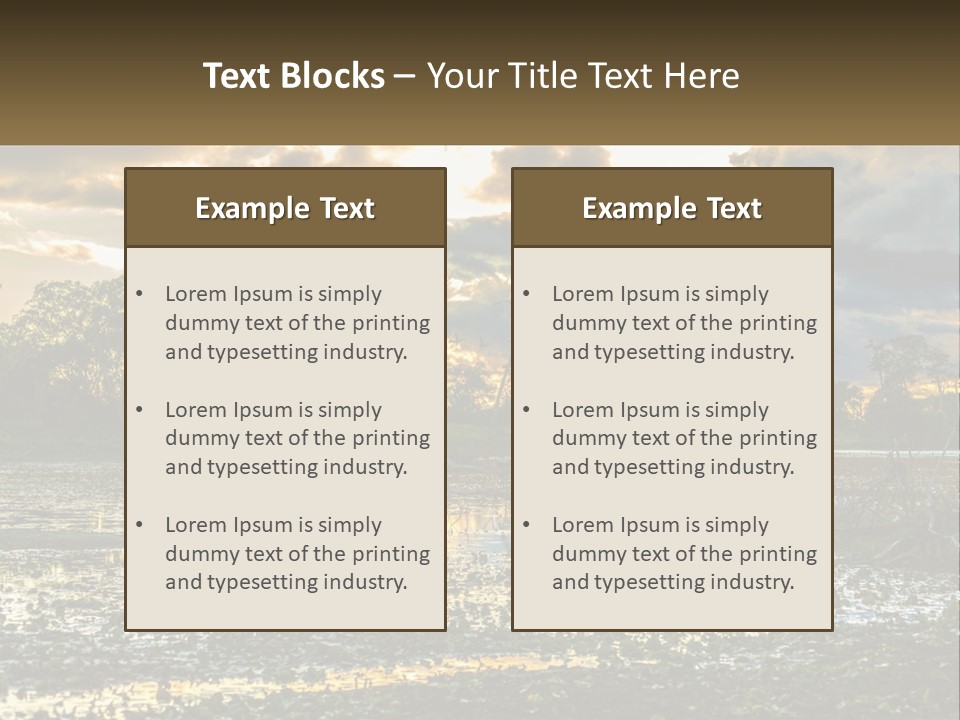 Garden Park Ownership PowerPoint Template