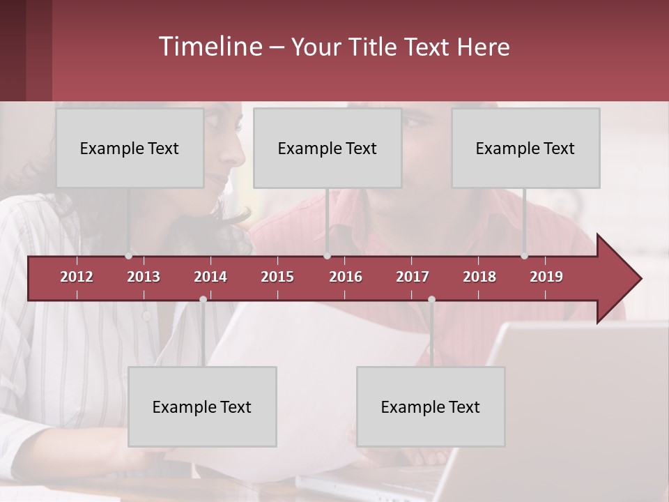 Nature Blue Sky Grass PowerPoint Template