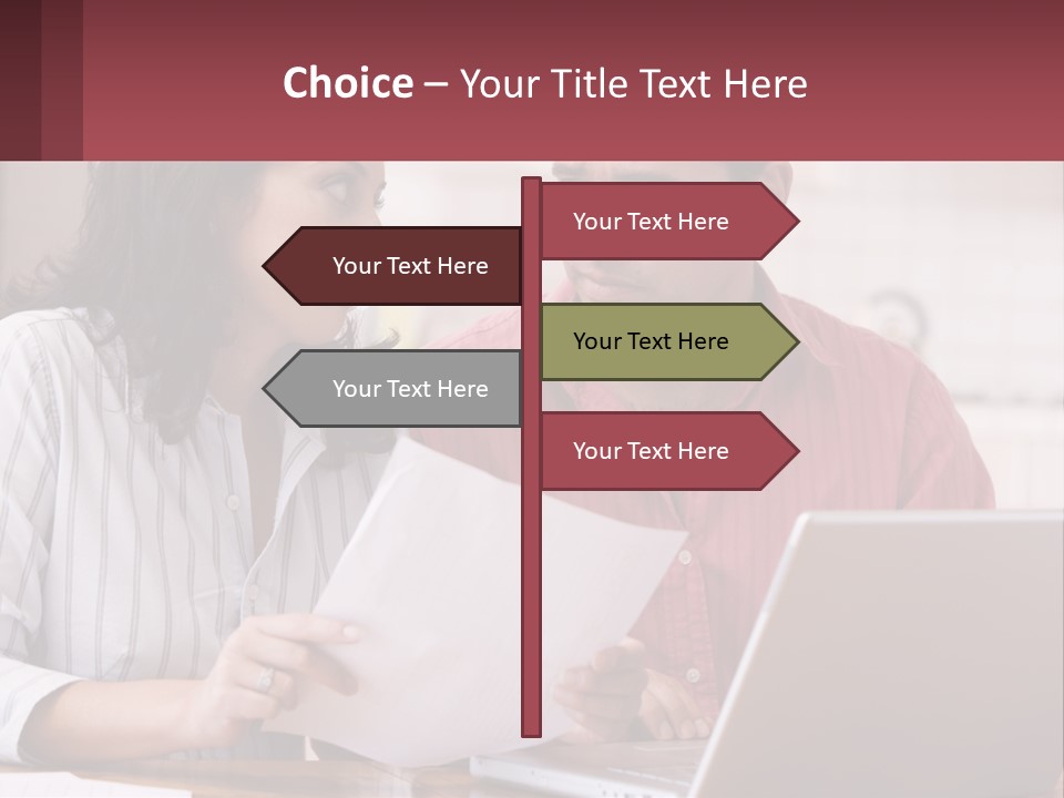 Nature Blue Sky Grass PowerPoint Template