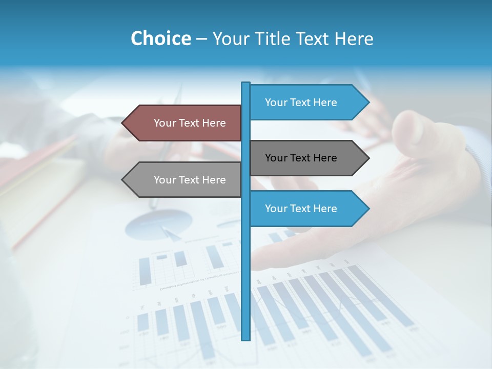 Human Hand Construction Purchase PowerPoint Template