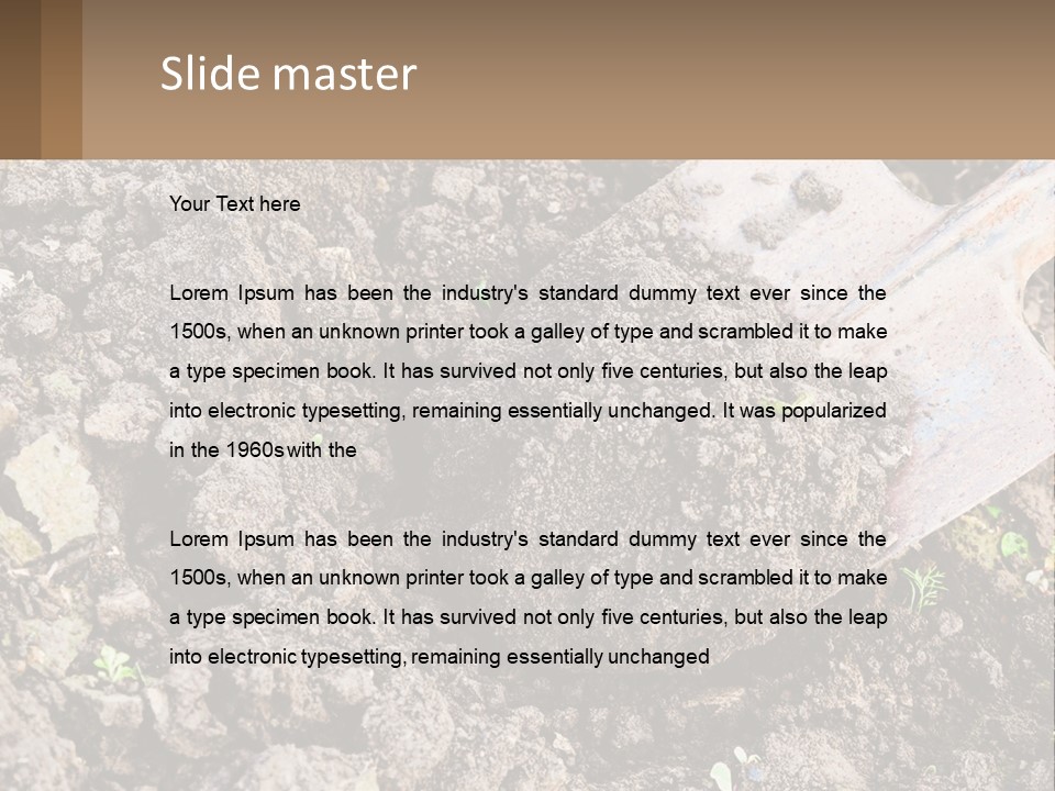 Property Nature Human Hand PowerPoint Template
