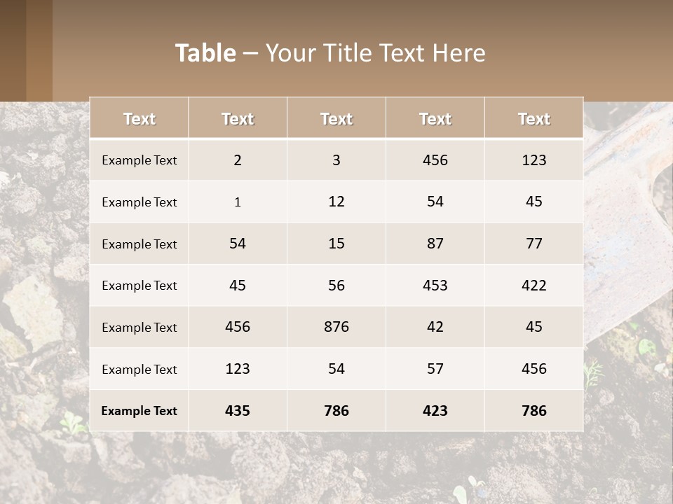 Property Nature Human Hand PowerPoint Template