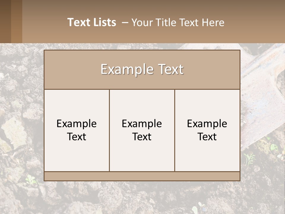 Property Nature Human Hand PowerPoint Template