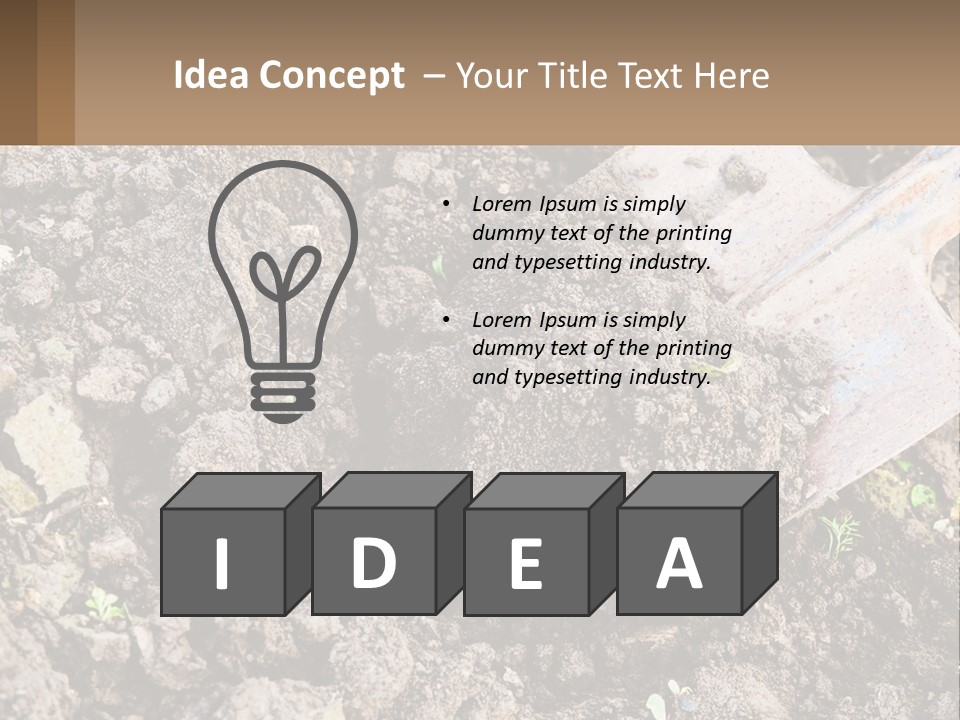 Property Nature Human Hand PowerPoint Template