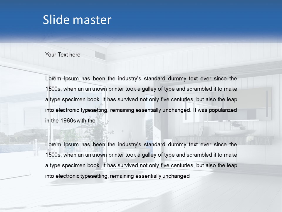 Small Blue Sky Estate PowerPoint Template