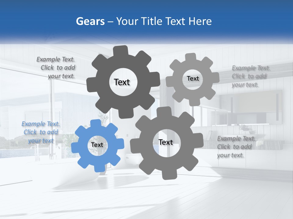 Small Blue Sky Estate PowerPoint Template