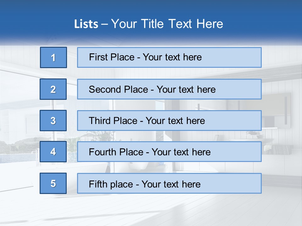 Small Blue Sky Estate PowerPoint Template