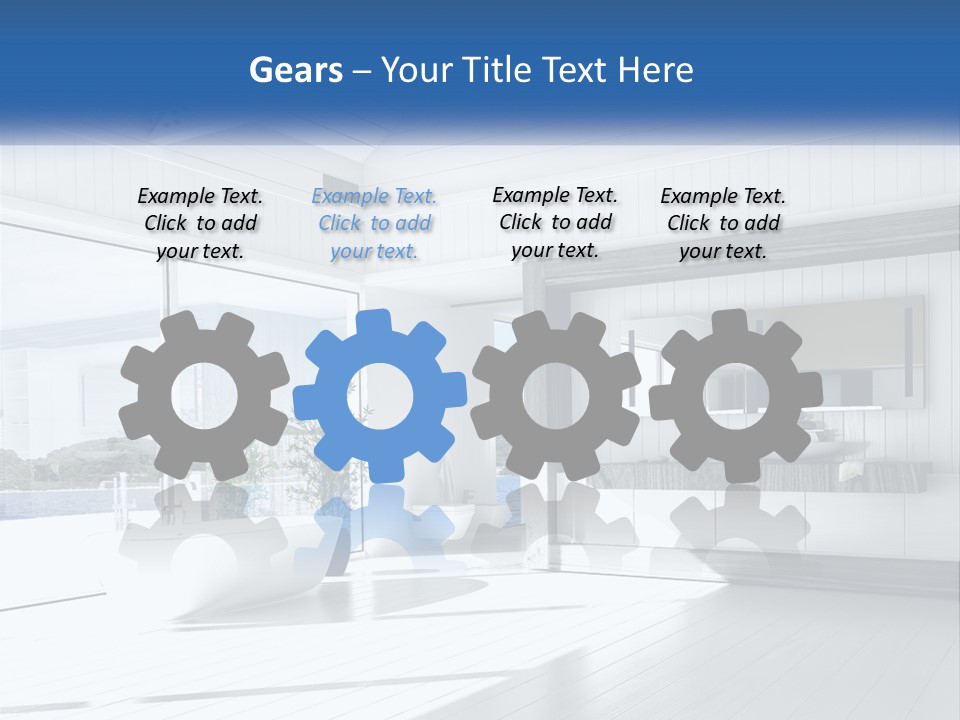 Small Blue Sky Estate PowerPoint Template