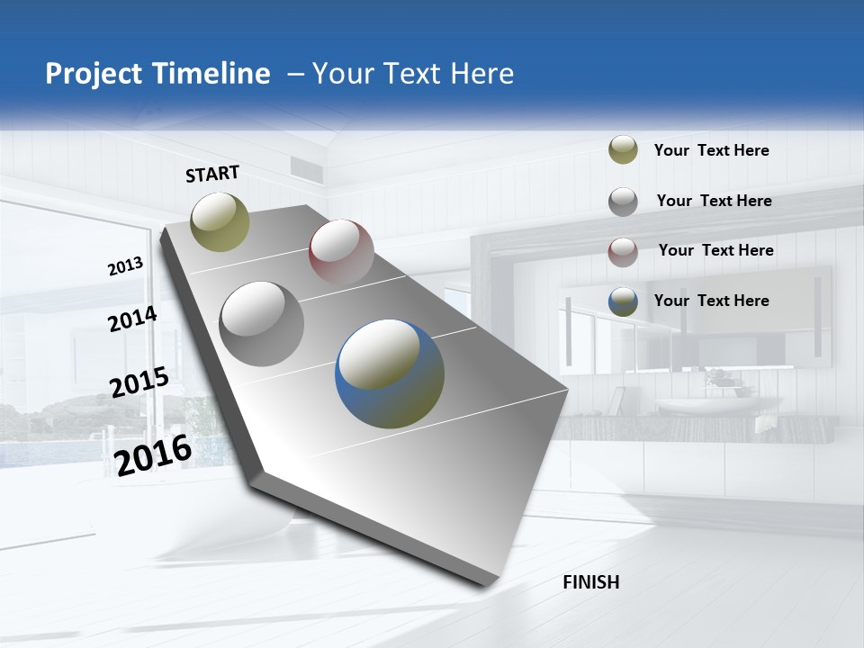 Small Blue Sky Estate PowerPoint Template