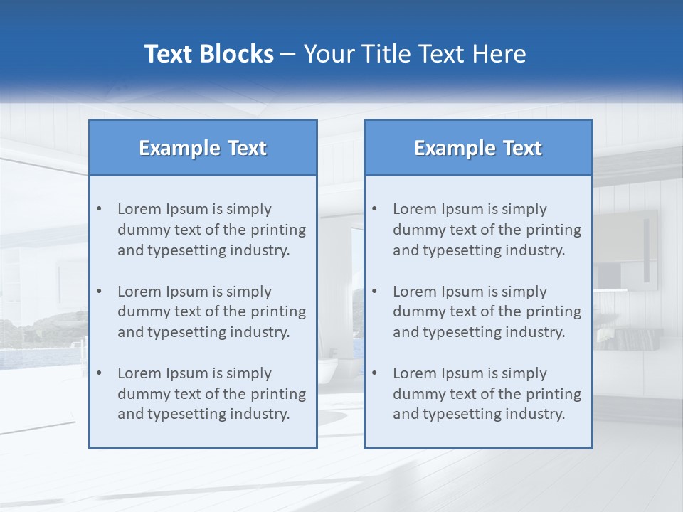 Small Blue Sky Estate PowerPoint Template