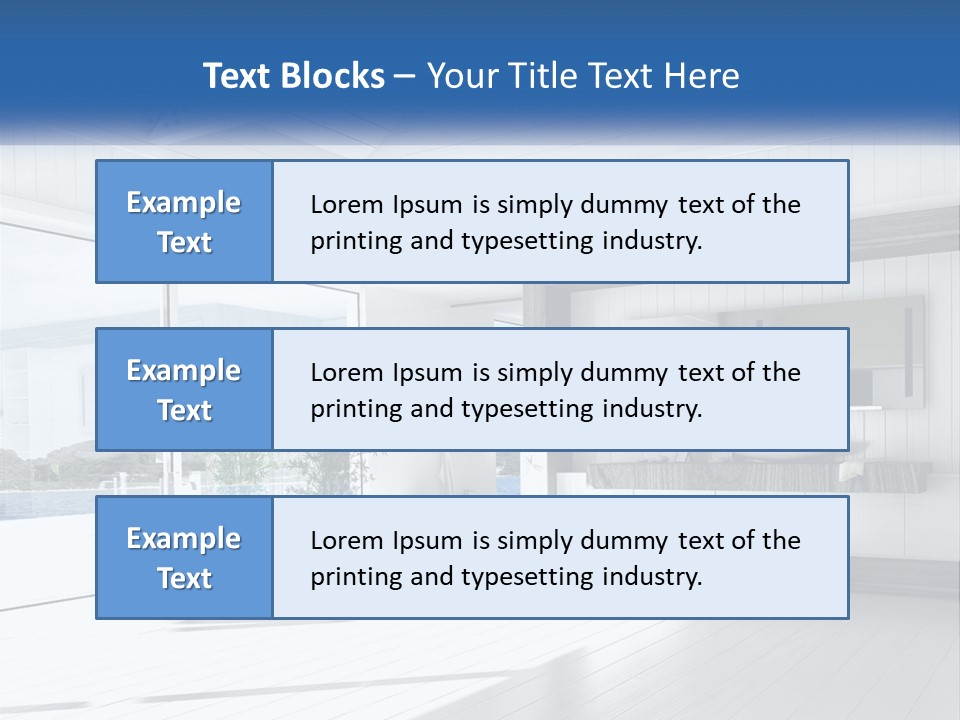 Small Blue Sky Estate PowerPoint Template