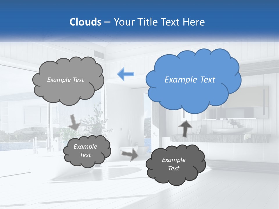 Small Blue Sky Estate PowerPoint Template