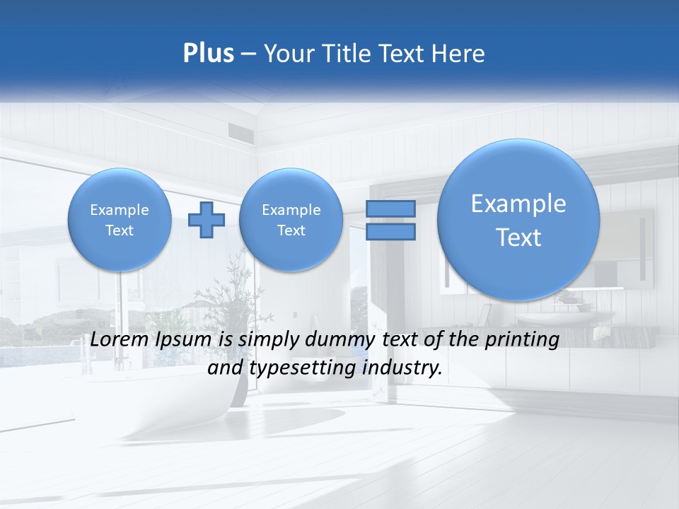 Small Blue Sky Estate PowerPoint Template