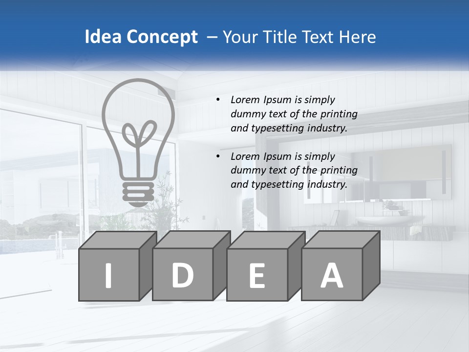 Small Blue Sky Estate PowerPoint Template