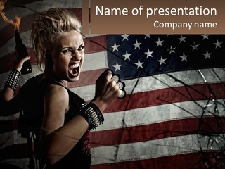 Agressive Anarchy Action PowerPoint Template