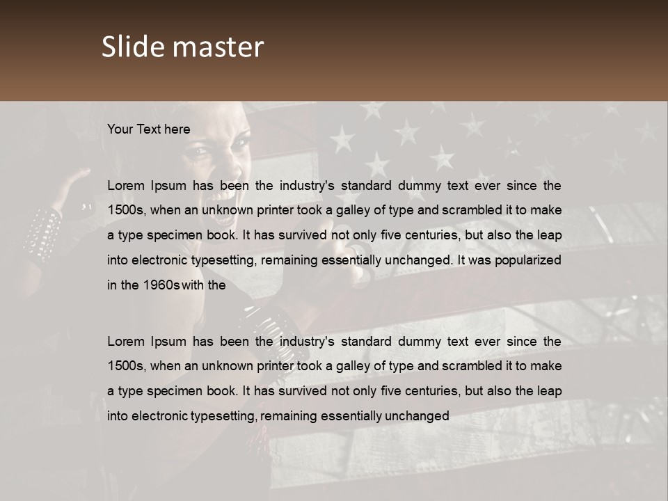 Agressive Anarchy Action PowerPoint Template