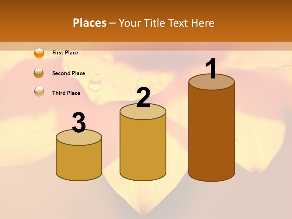 Leaf Pattern Yellow PowerPoint Template