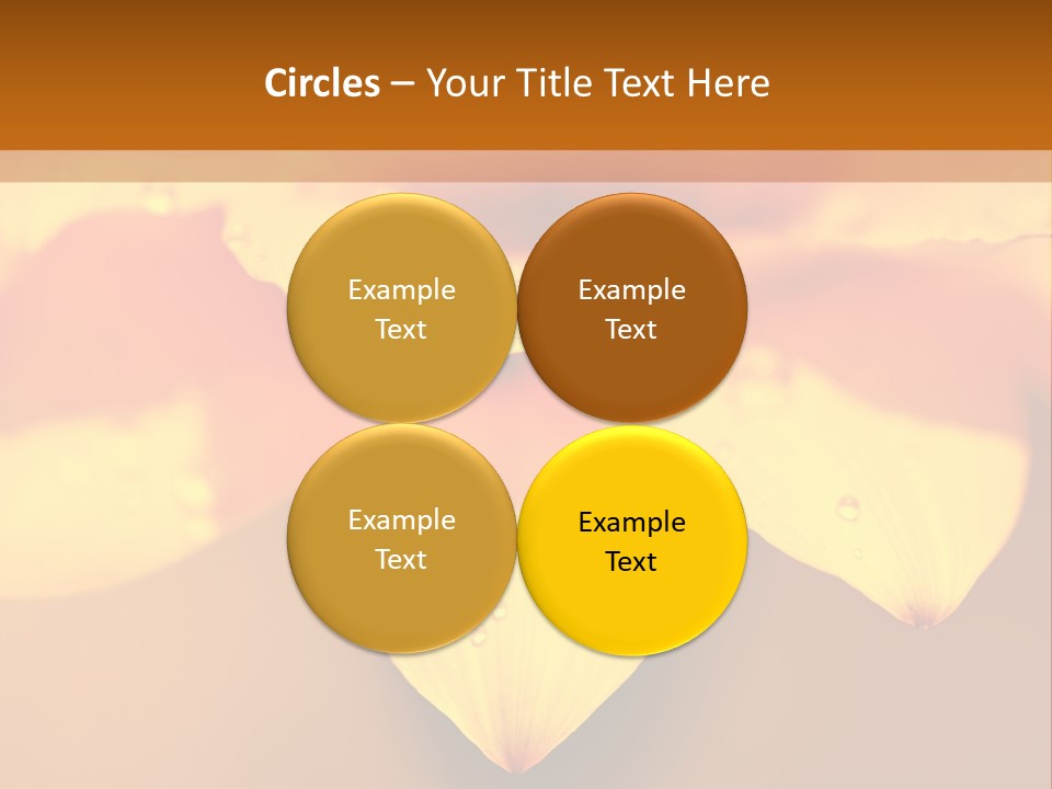 Leaf Pattern Yellow PowerPoint Template