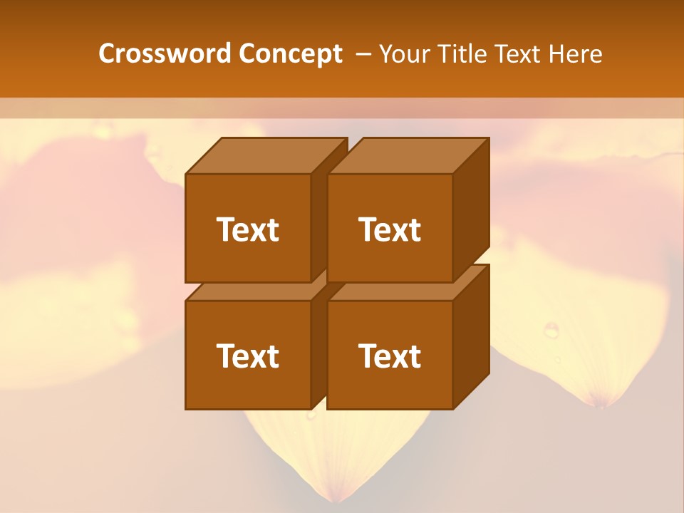 Leaf Pattern Yellow PowerPoint Template