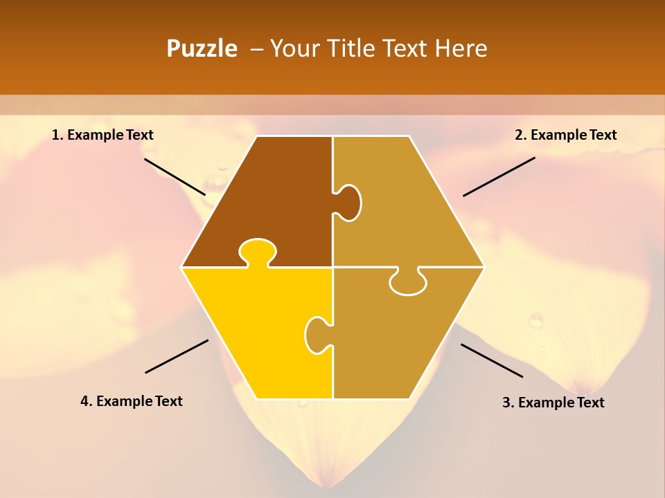 Leaf Pattern Yellow PowerPoint Template