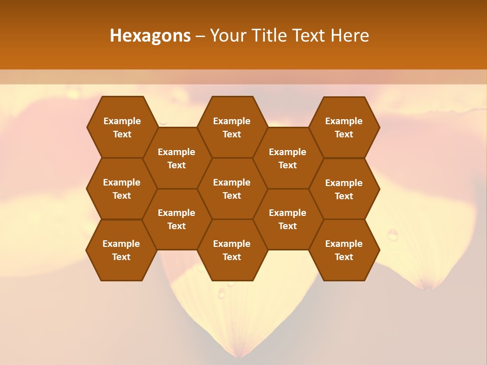 Leaf Pattern Yellow PowerPoint Template