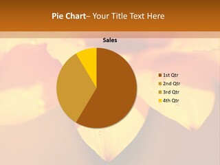 Leaf Pattern Yellow PowerPoint Template