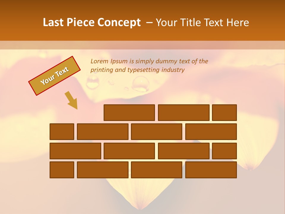 Leaf Pattern Yellow PowerPoint Template