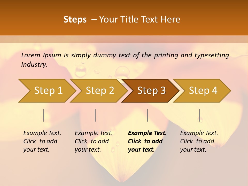 Leaf Pattern Yellow PowerPoint Template