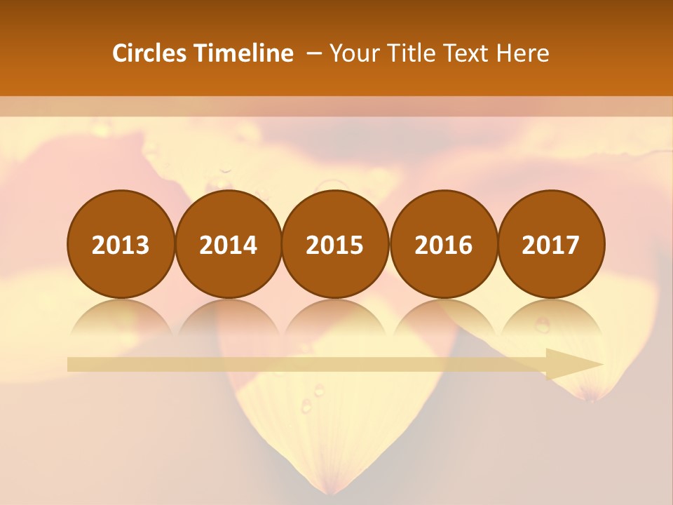 Leaf Pattern Yellow PowerPoint Template