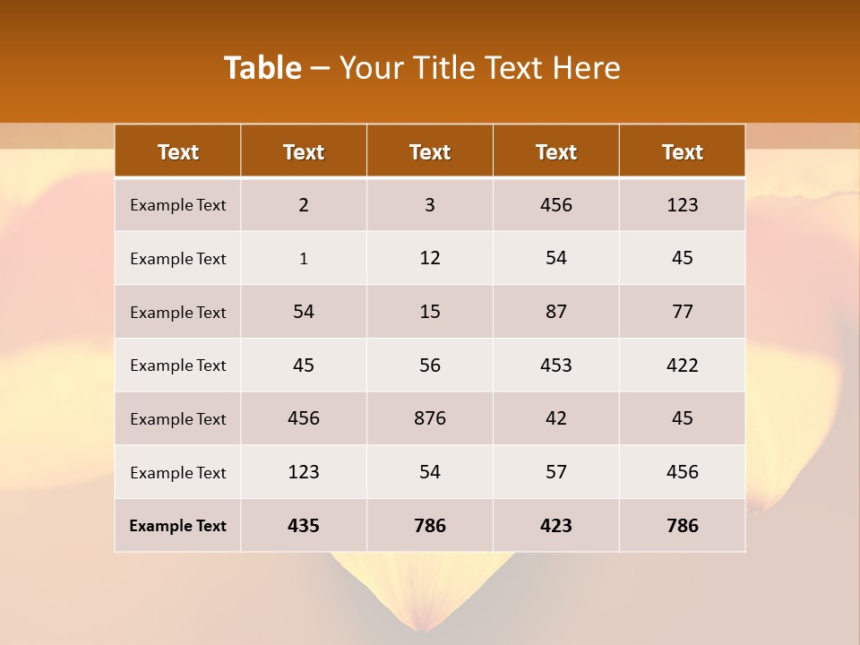 Leaf Pattern Yellow PowerPoint Template