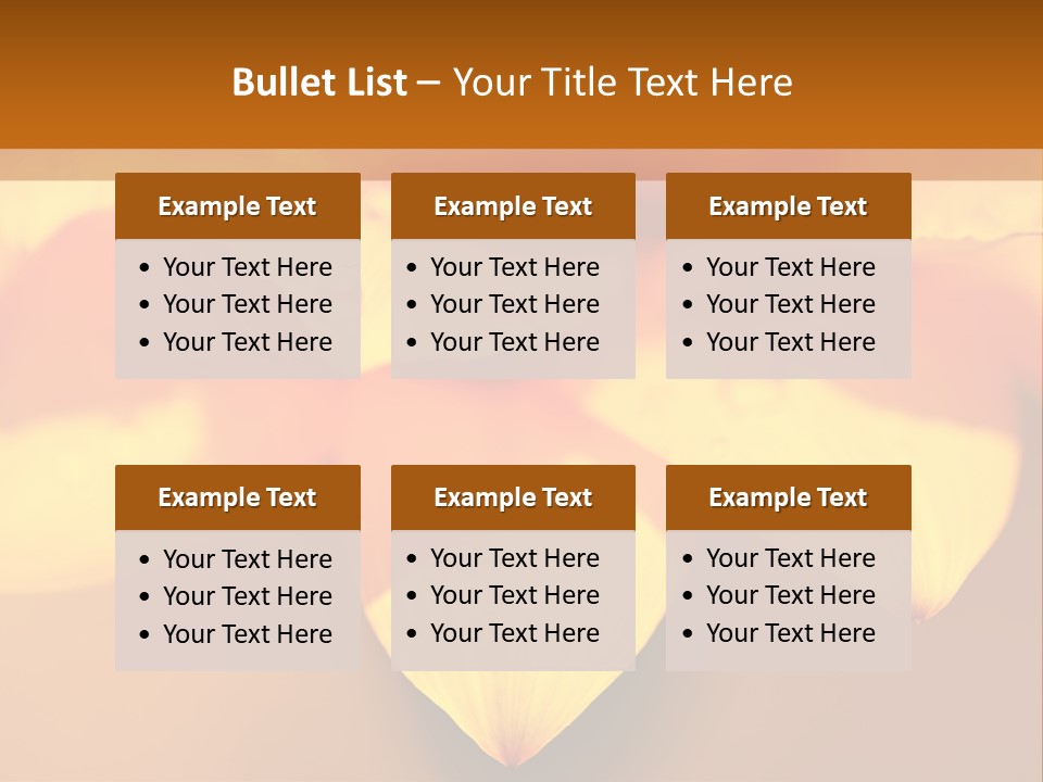 Leaf Pattern Yellow PowerPoint Template