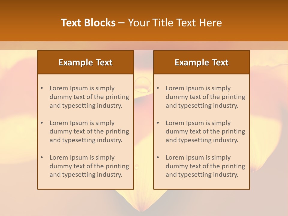 Leaf Pattern Yellow PowerPoint Template