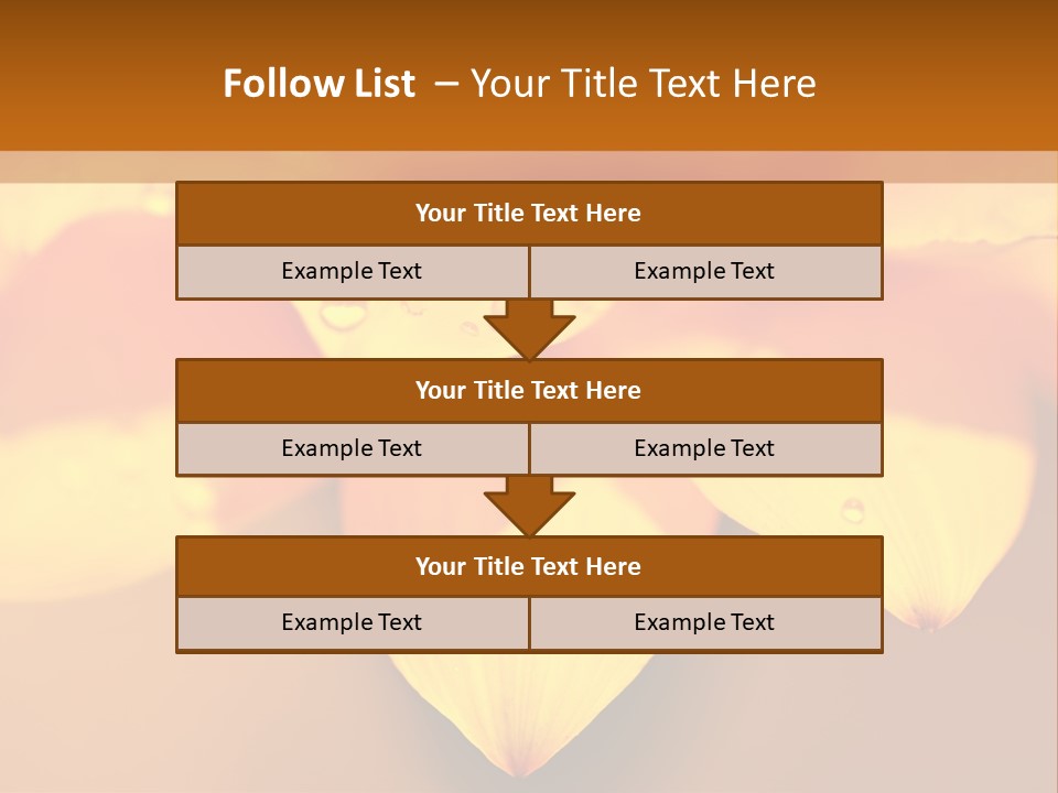Leaf Pattern Yellow PowerPoint Template