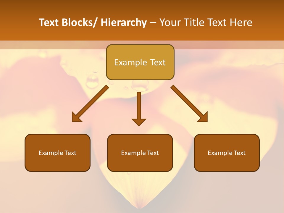 Leaf Pattern Yellow PowerPoint Template