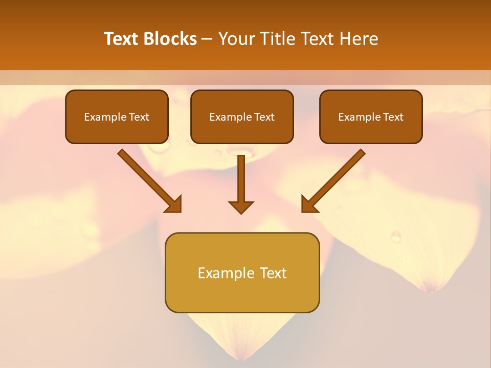 Leaf Pattern Yellow PowerPoint Template