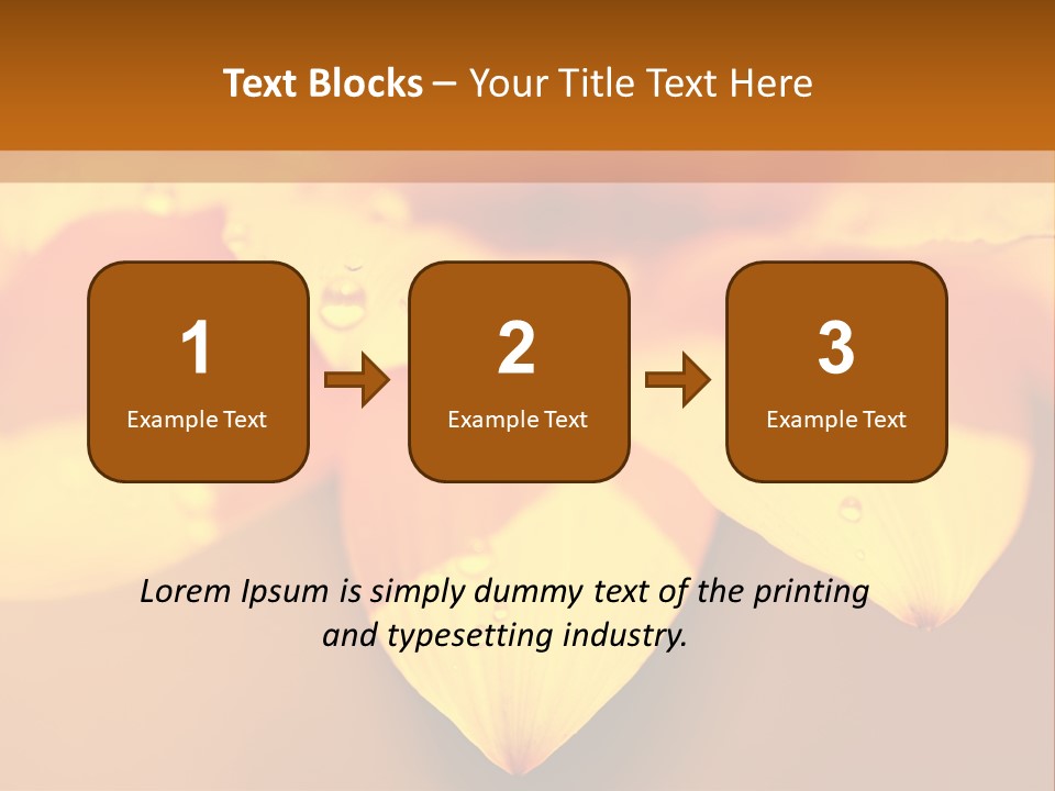Leaf Pattern Yellow PowerPoint Template