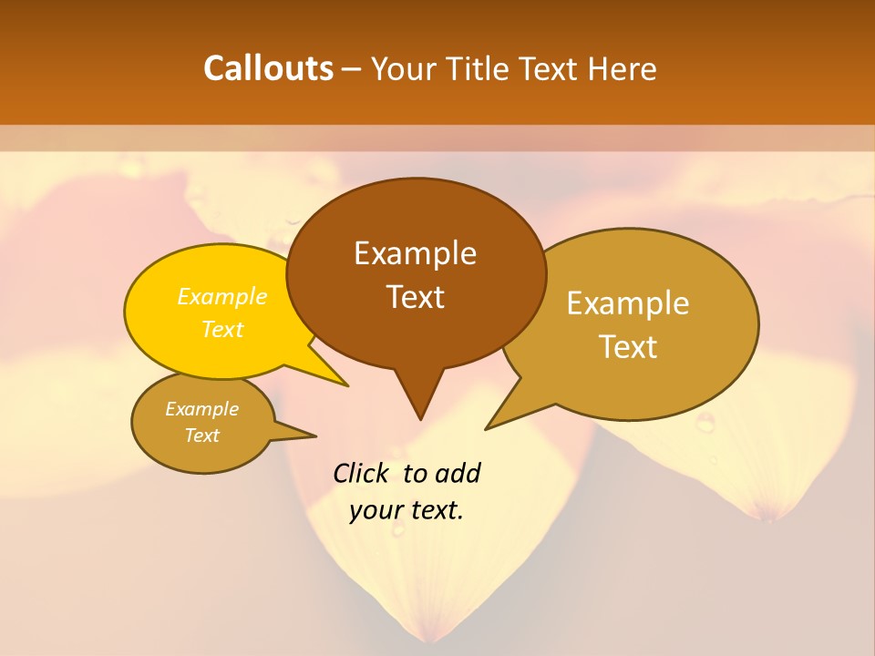 Leaf Pattern Yellow PowerPoint Template