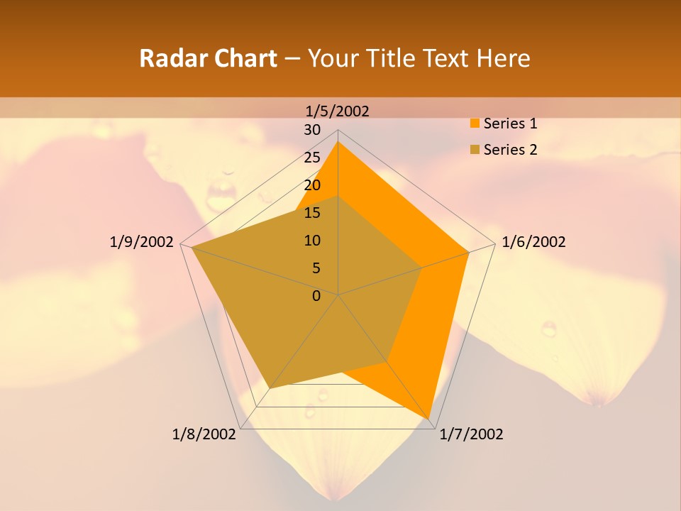 Leaf Pattern Yellow PowerPoint Template