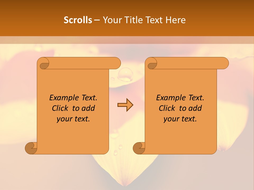 Leaf Pattern Yellow PowerPoint Template