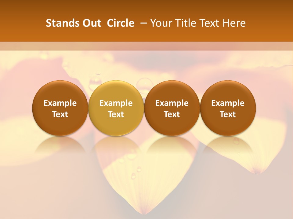 Leaf Pattern Yellow PowerPoint Template