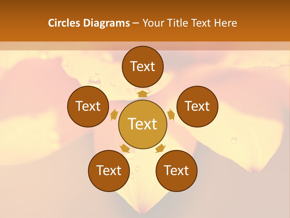 Leaf Pattern Yellow PowerPoint Template