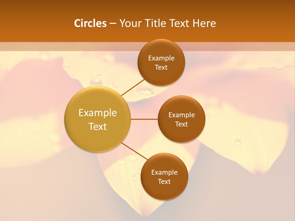 Leaf Pattern Yellow PowerPoint Template