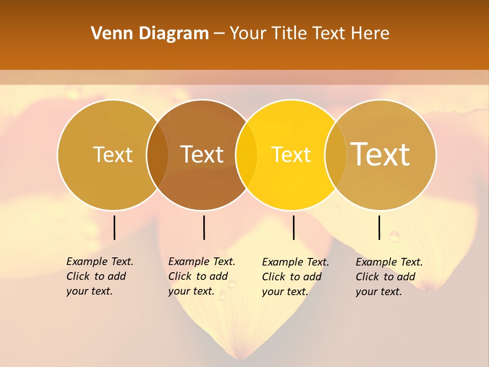 Leaf Pattern Yellow PowerPoint Template