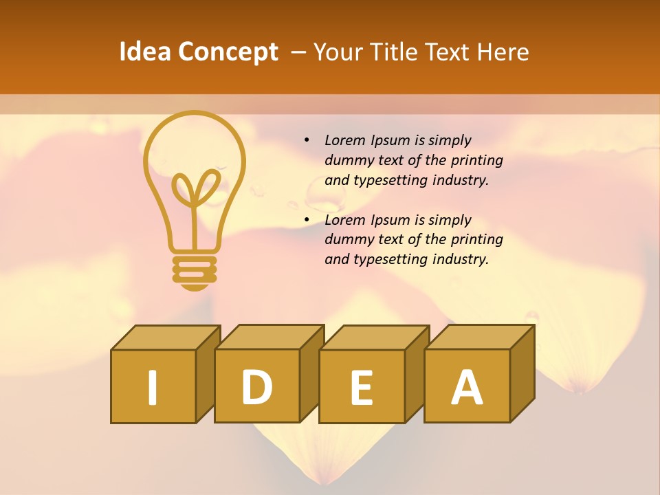 Leaf Pattern Yellow PowerPoint Template