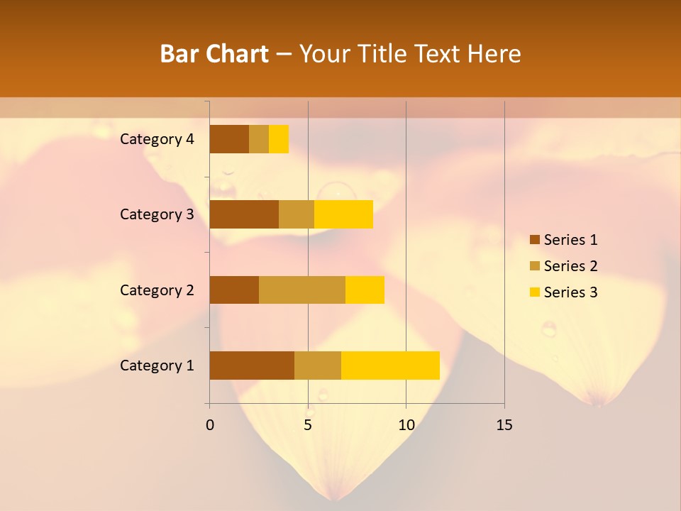 Leaf Pattern Yellow PowerPoint Template