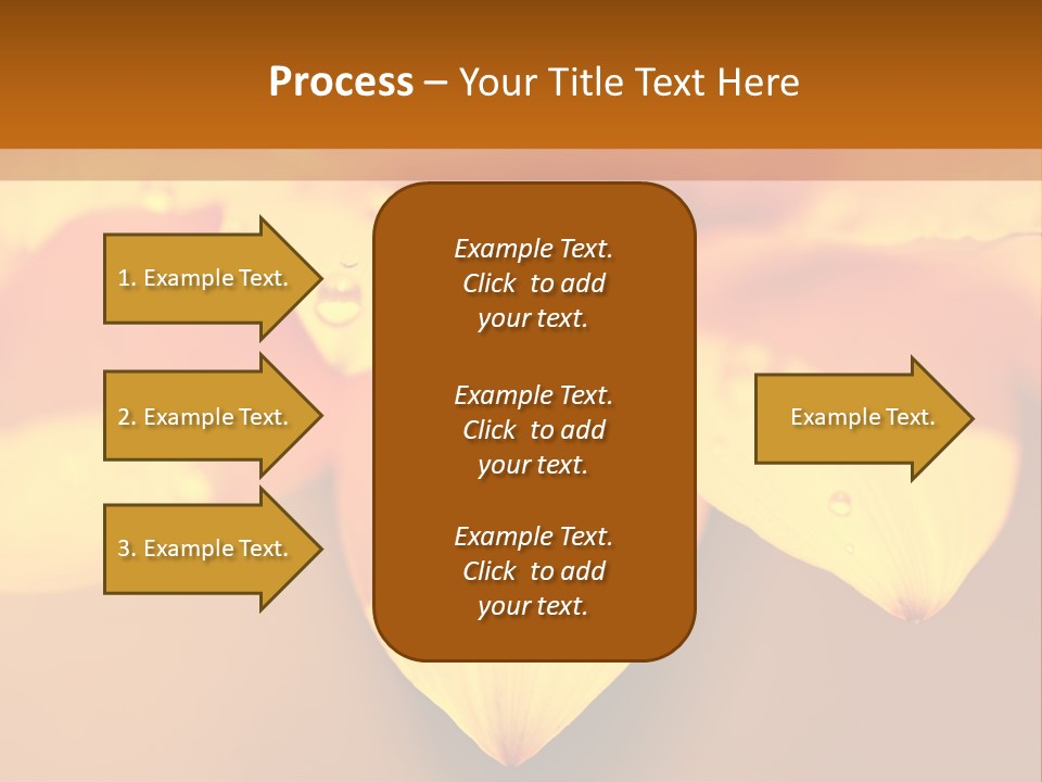 Leaf Pattern Yellow PowerPoint Template