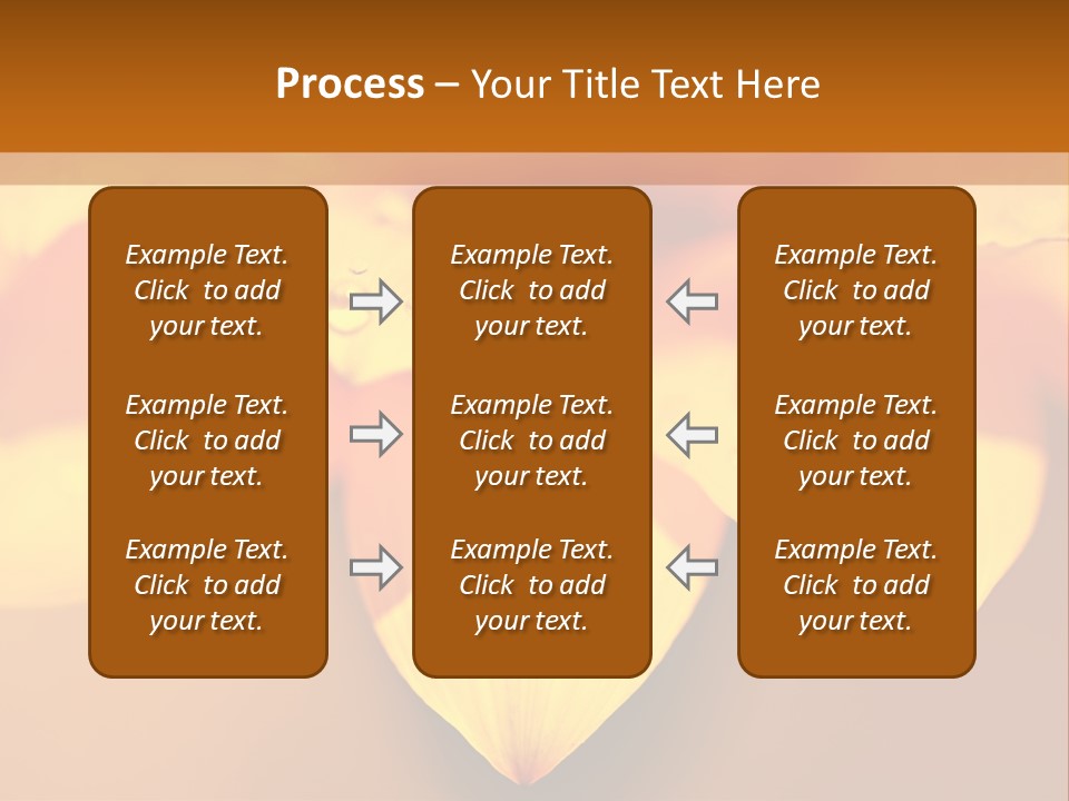 Leaf Pattern Yellow PowerPoint Template