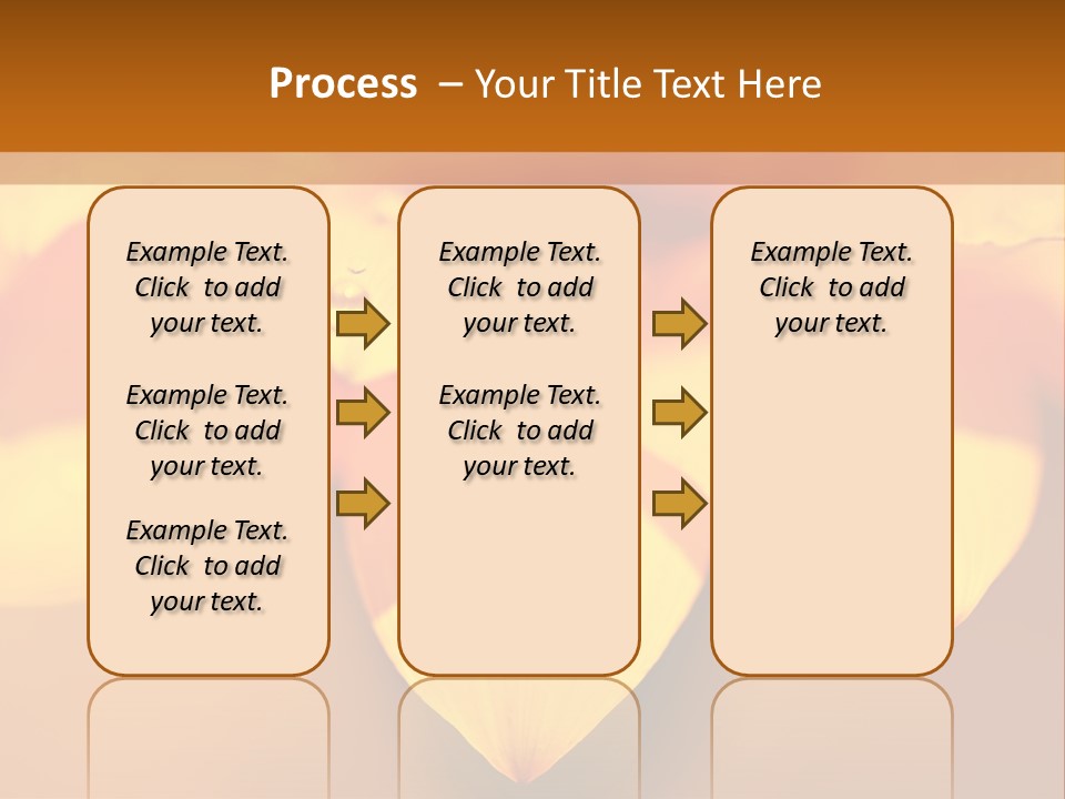 Leaf Pattern Yellow PowerPoint Template