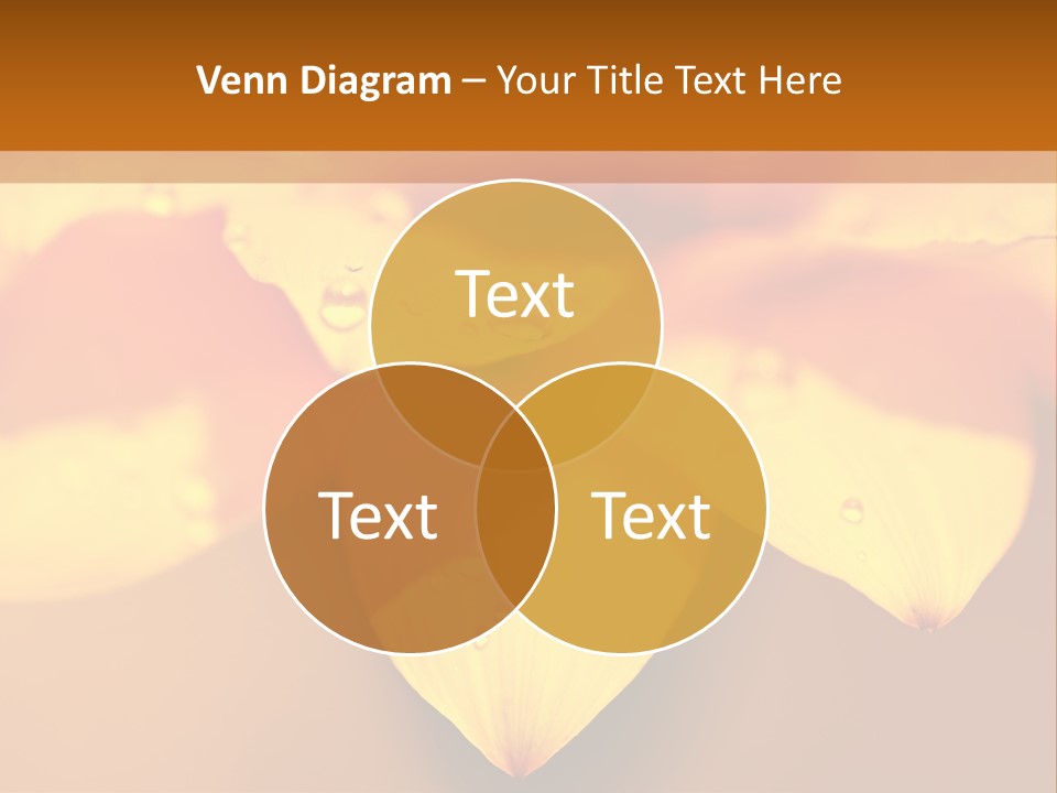 Leaf Pattern Yellow PowerPoint Template
